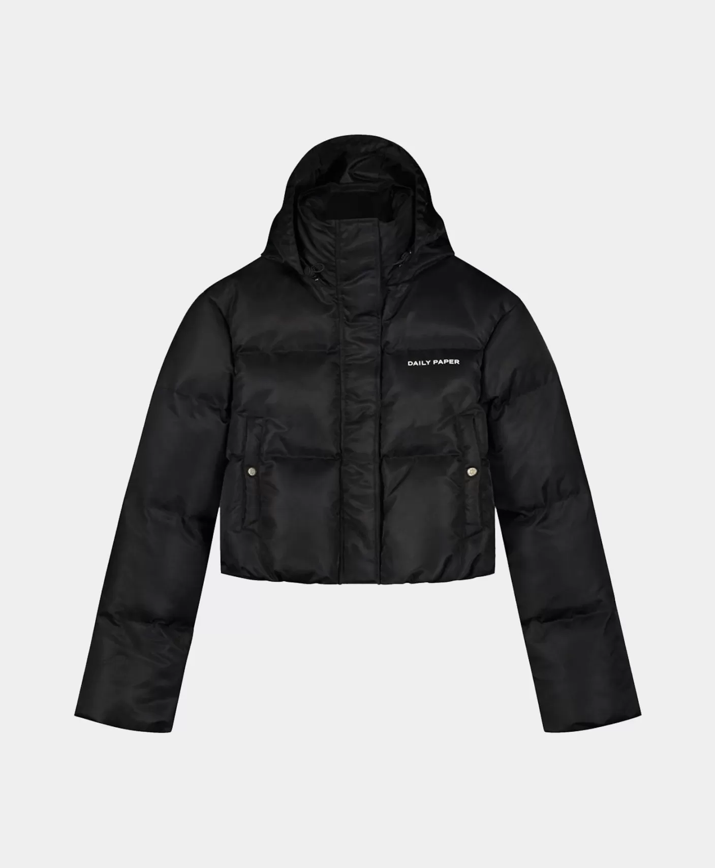 Daily Paper Black Epuff Cropped Jacket-Women Jackets