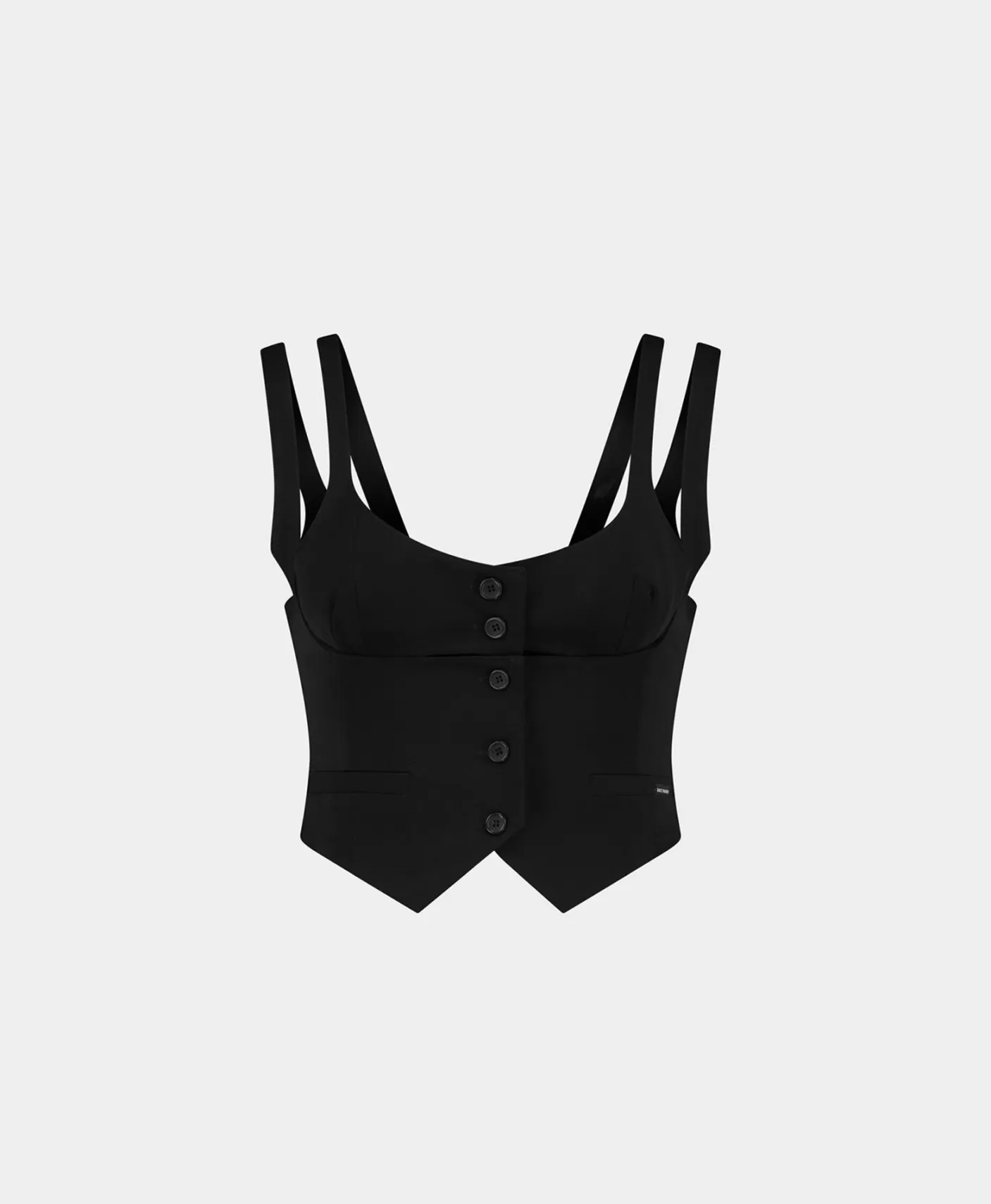Daily Paper Black Rutna Gilet-Women Tops