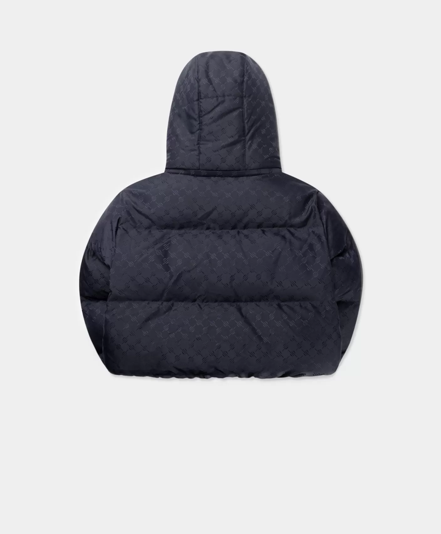 Daily Paper Deep Navy Monogram Cropped Puffer Jacket-Women Jackets